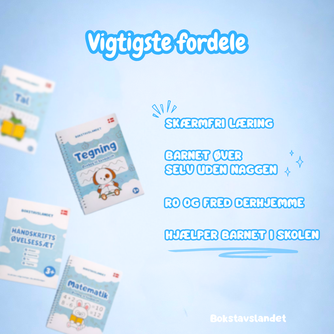 Bokstavslandet - Magisk øvesæt til håndskrift